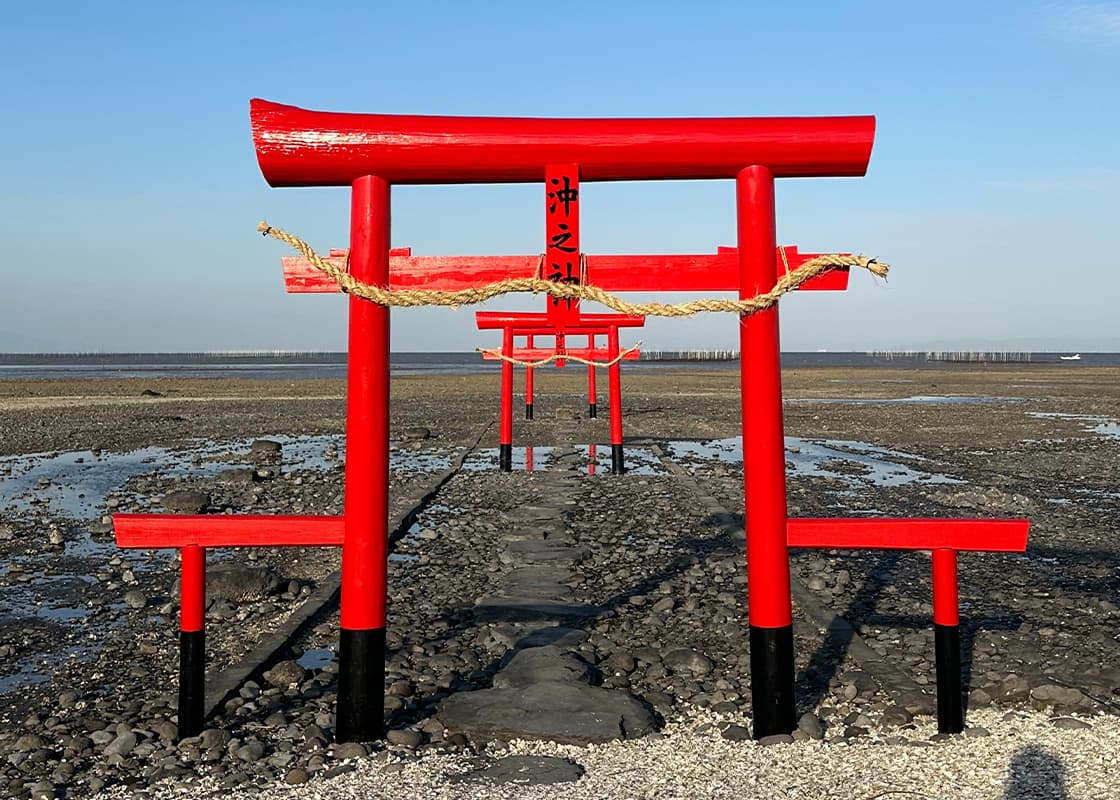 海中鳥居・大魚神社